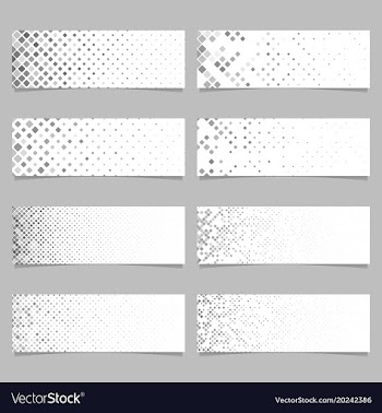 Abstract diagonal square pattern banner template vector image