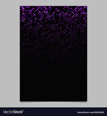 Abstract diagonal square pattern flyer background vector image