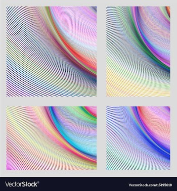 Abstract digital brochure background set vector image