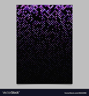Abstract digital diagonal rounded square mosaic vector image