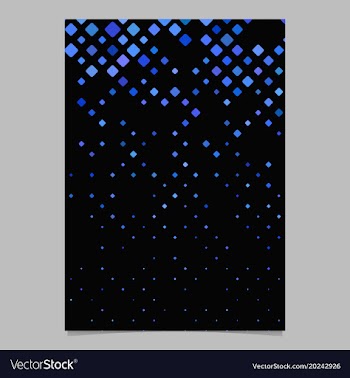 Abstract digital diagonal square pattern poster vector image