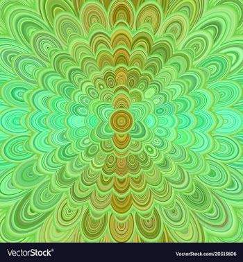 Abstract digital flower mandala art background vector image