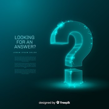 Abstract digital question background Free Vector