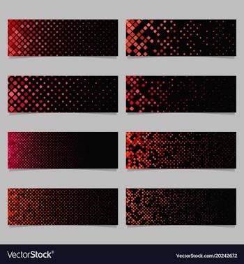 Abstract digital rounded square mosaic pattern vector image