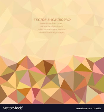 Abstract digital triangle tile background vector image