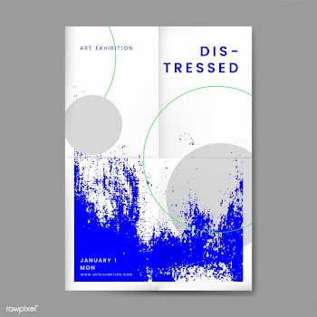 Abstract distressed design poster | Free stock vector - 553868