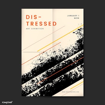 Abstract distressed design poster | Free stock vector - 553873