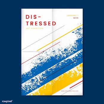 Abstract distressed design poster | Free stock vector - 553874