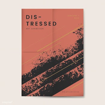 Abstract distressed design poster | Free stock vector - 553886