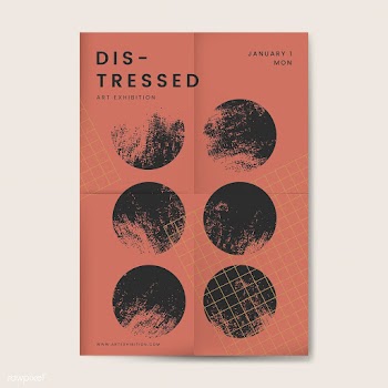 Abstract distressed design poster | Free stock vector - 553900