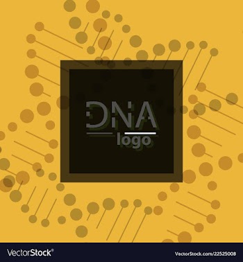 Abstract dna strand symbol isolated on white vector image