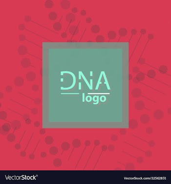 Abstract dna strand symbol isolated on white vector image