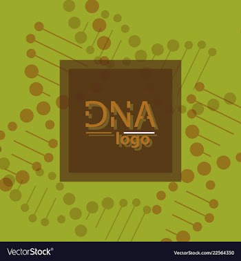 Abstract dna strand symbol isolated on white vector image