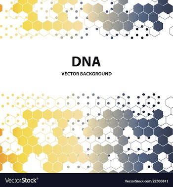 Abstract dna structure medical science background vector image