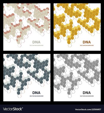 Abstract dna structure medical science background vector image