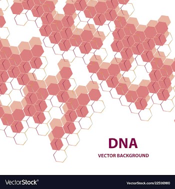 Abstract dna structure medical science background vector image