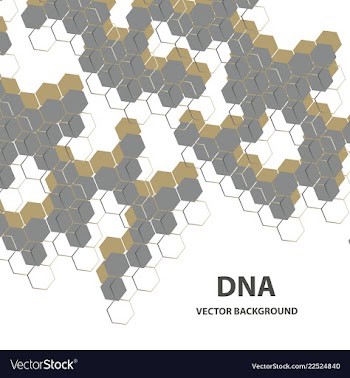 Abstract dna structure medical science background vector image