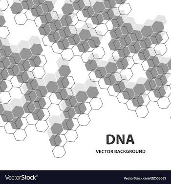 Abstract dna structure medical science background vector image