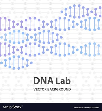 Abstract dna structure medical science background vector image