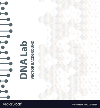 Abstract dna structure medical science background vector image