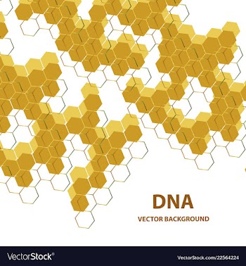 Abstract dna structure medical science background vector image