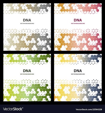 Abstract dna structure medical science background vector image