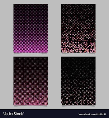Abstract dot pattern background brochure template vector image
