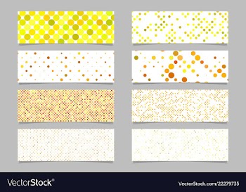 Abstract dot pattern banner background template vector image