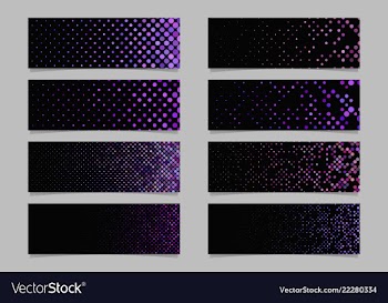 Abstract dot pattern banner background template vector image
