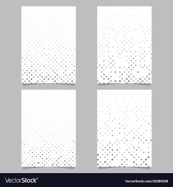 Abstract dot pattern flyer design set - cover vector image
