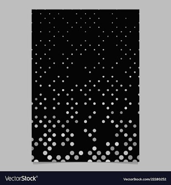 Abstract dot pattern flyer template - document vector image
