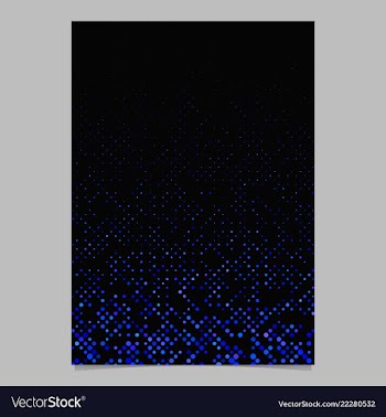 Abstract dot pattern flyer template - document vector image