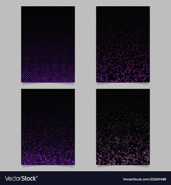 Abstract dot pattern poster template set - cover vector image