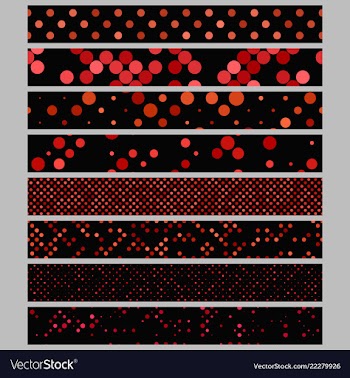 Abstract dot pattern rectangular web banner vector image