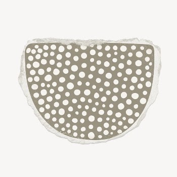 Abstract dots collage element, ripped | Free PSD - rawpixel