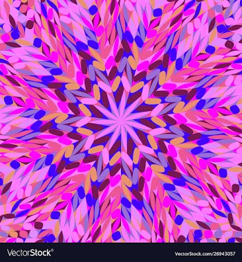 Abstract dynamic circular tiled mosaic pattern vector image