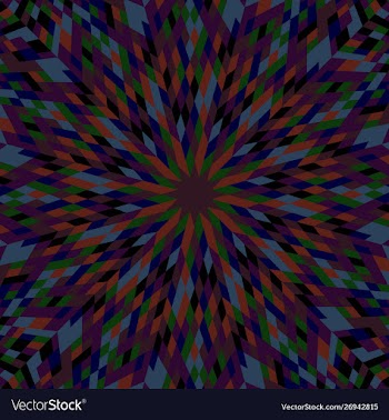 Abstract dynamic colorful circular tile pattern vector image