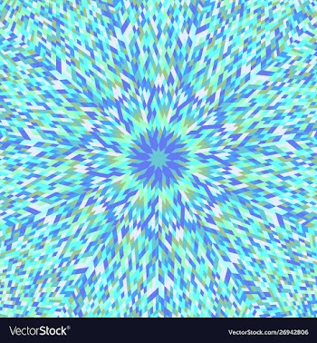 Abstract dynamic geometrical circular burst vector image
