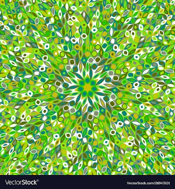 Abstract dynamic geometrical circular tiled vector image