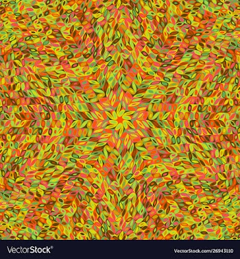 Abstract dynamic geometrical radial tiled pattern vector image