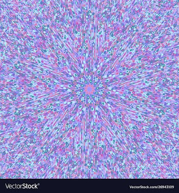 Abstract dynamic hypnotic radial tiled flower vector image