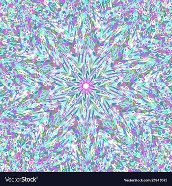 Abstract dynamic hypnotic round tile pattern vector image