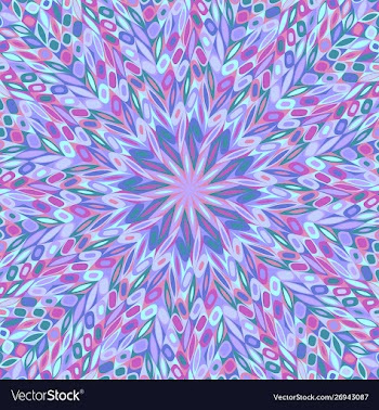 Abstract dynamic hypnotic tiled mosaic background vector image