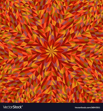 Abstract dynamic round tile mosaic background vector image