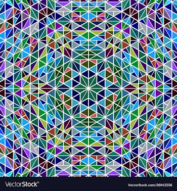 Abstract dynamic round tiled mosaic background vector image