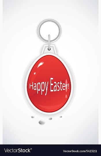Abstract easter background vector image