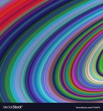 Abstract ellipse fractal stripe design vector image