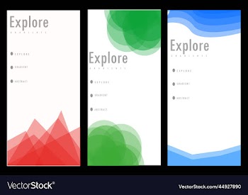abstract explore with flat design