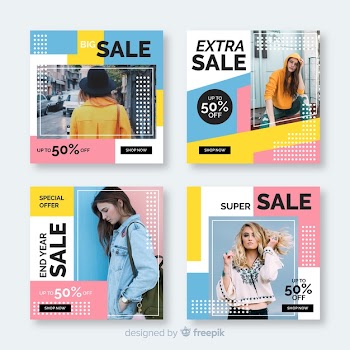 Abstract fashion sale instagram stories Free Vector