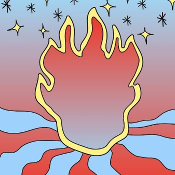 Abstract fire frame, doodle gradient | Free PSD - rawpixel
